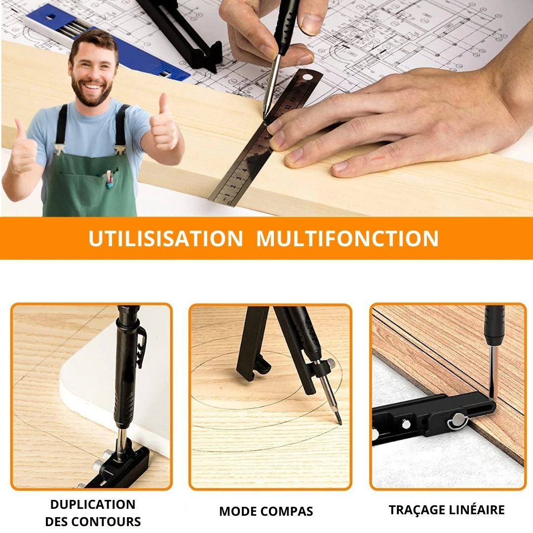 ScribingTool ™ Outil de traçage Multifonction